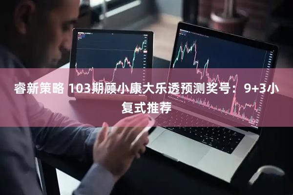 睿新策略 103期顾小康大乐透预测奖号：9+3小复式推荐