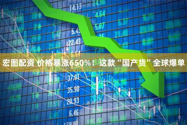 宏图配资 价格暴涨650%！这款“国产货”全球爆单